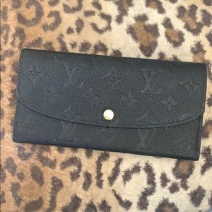 Louis Vuitton Black Monogram Leather Wallet